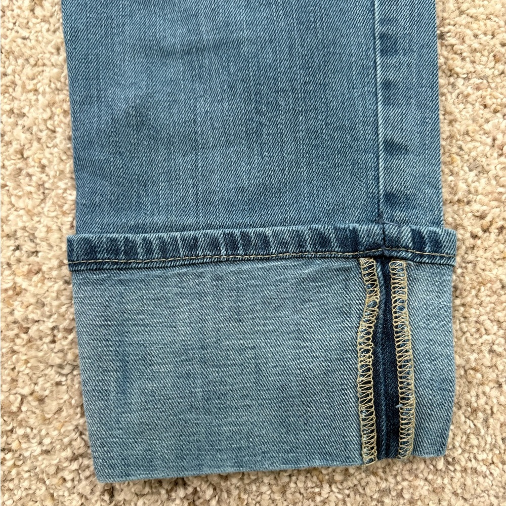 Gap Mid Rise Straight Cuff Jeans Women’s Size 0/25 Ankle Length Medium Indigo - Picture 3 of 7
